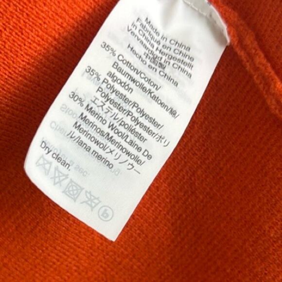 J. Crew 365 Sophie Open Front Sweater Blazer in Resort Orange Sz S J0244 - Picture 4 of 5